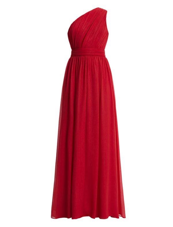 Bcbg Madison Cutout One Shoulder Gown Rubicondo - Image 8