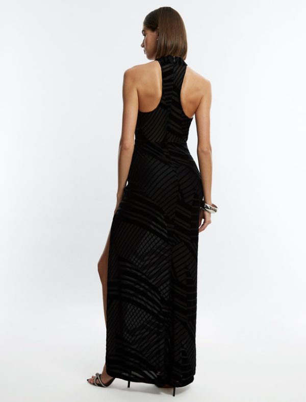 Bcbg Allegra Halter Gown Black - Image 4