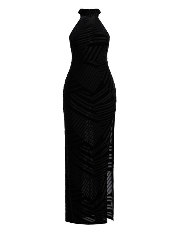 Bcbg Allegra Halter Gown Black - Image 8