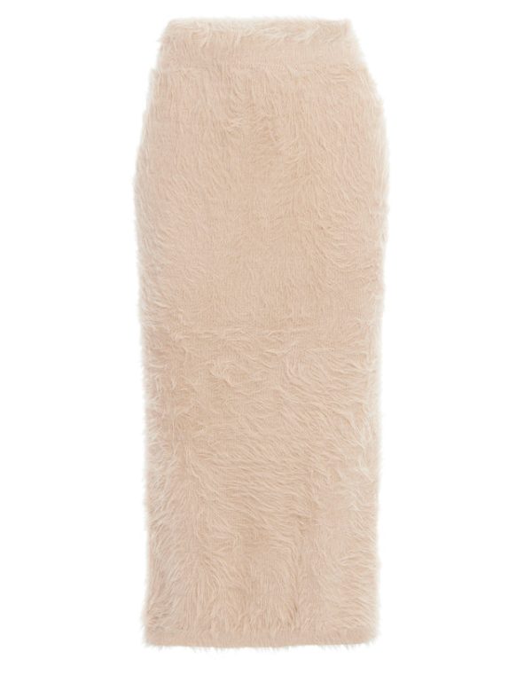 Bcbg Eyelash Knit Midi Skirt Camel - Image 8