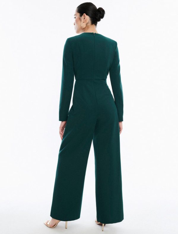 Bcbg Fulton Twist Front Jumpsuit Ponderosa Pine - Image 4