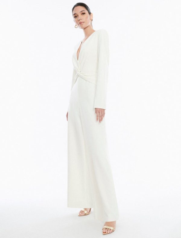 Bcbg Fulton Twist Front Jumpsuit Gardenia - Image 3