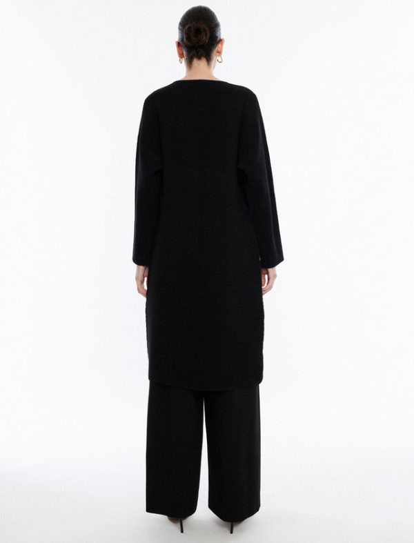 Bcbg Long Cardigan Sweater Black - Image 4