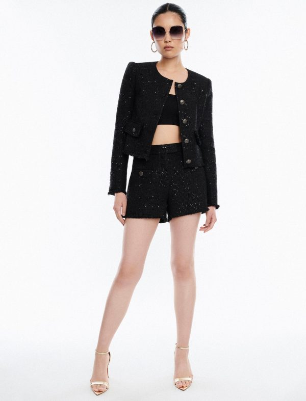 Bcbg Dillon Tweed Short Black