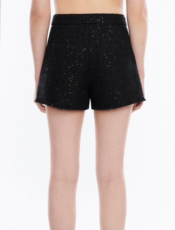 Bcbg Dillon Tweed Short Black - Image 4