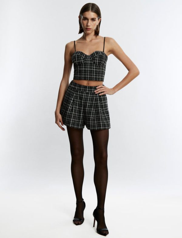 Bcbg Pippa Tweed Short Black Combo - Image 2