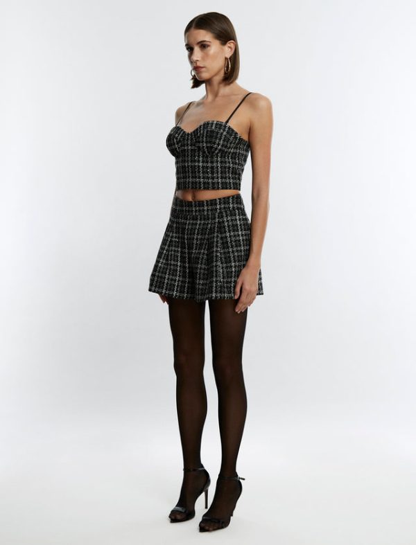 Bcbg Pippa Tweed Short Black Combo - Image 3