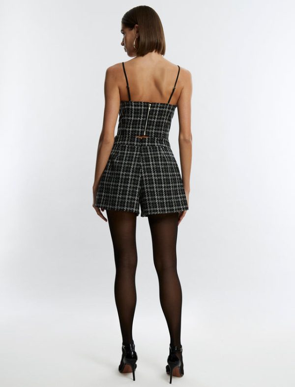 Bcbg Pippa Tweed Short Black Combo - Image 4