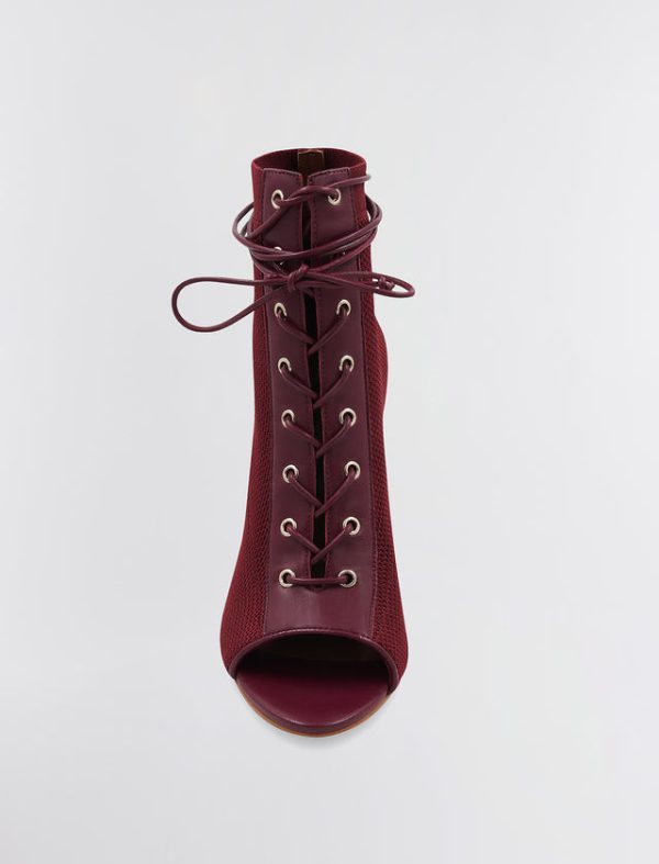 Bcbg Sirena Bootie Heel BURGUNDY - Image 2