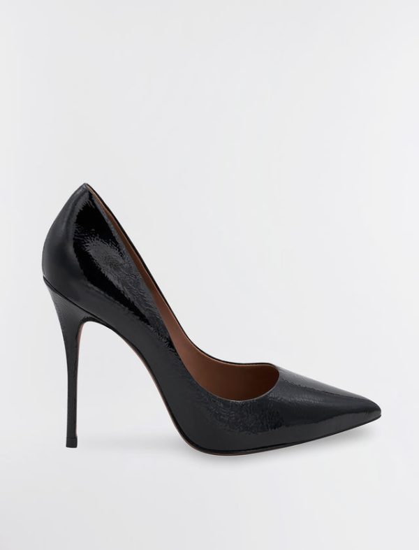 Bcbg Nova Pump Heel BLACK CRINKLE PATENT - Image 2