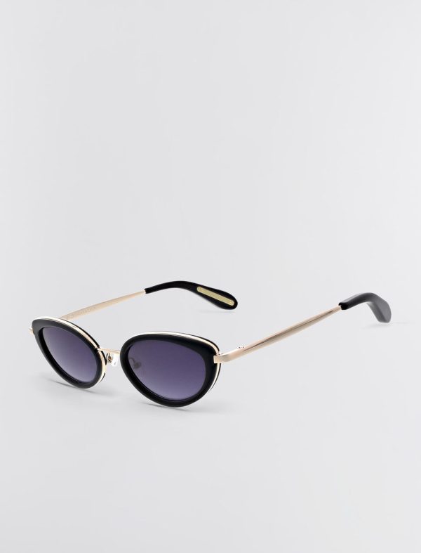 Bcbg Oval Classic 1994 Sunglasses Gold/Black