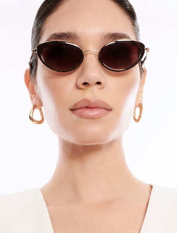 Bcbg Oval Classic 1994 Sunglasses Gold/Demi - Image 5