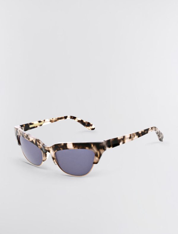 Bcbg Retro Kitten Sunglasses Blush Demi + Shiny Rose Gold