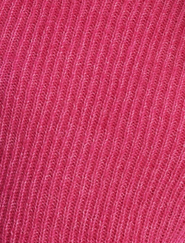 Bcbg Feather Cuff Knit Top Magenta - Image 7