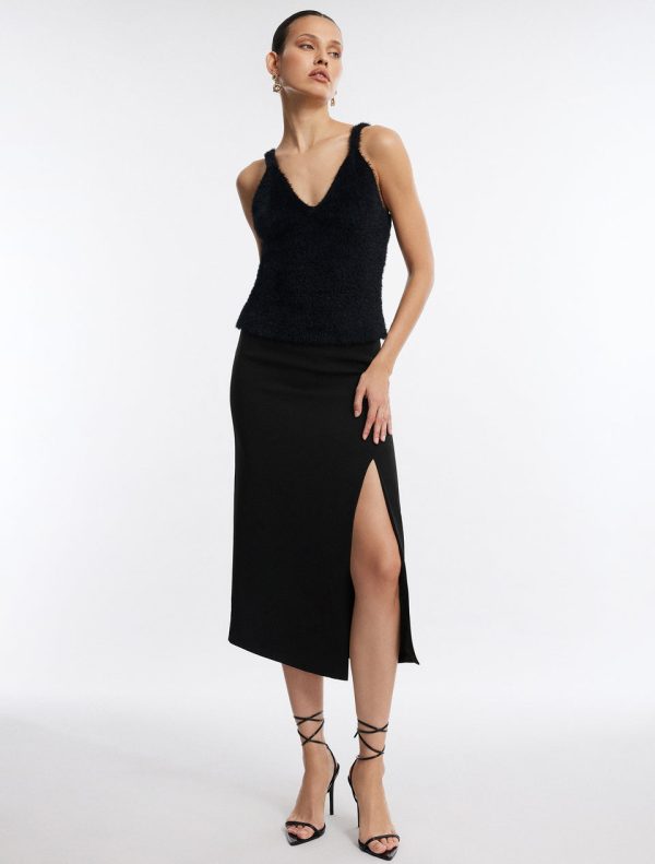 Bcbg Sweater Tank & Shrug Set Black - Image 2