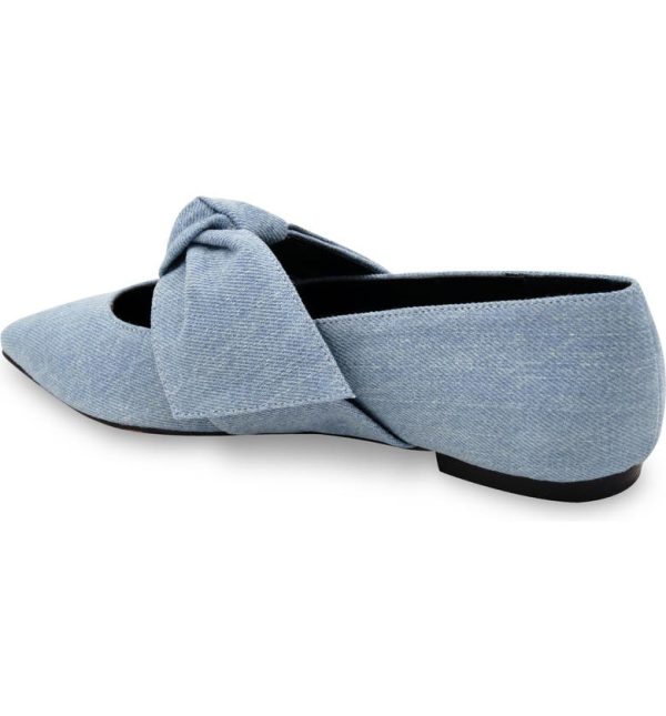 Bcbg Prely Pointed Toe Flat Denim - Image 2