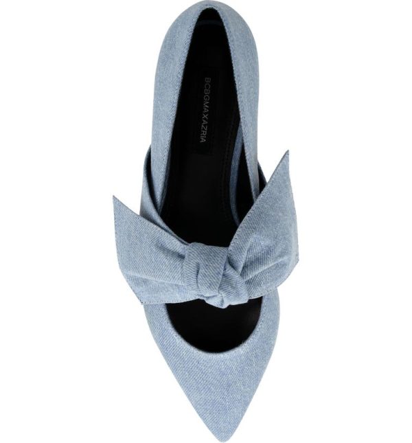 Bcbg Prely Pointed Toe Flat Denim - Image 6