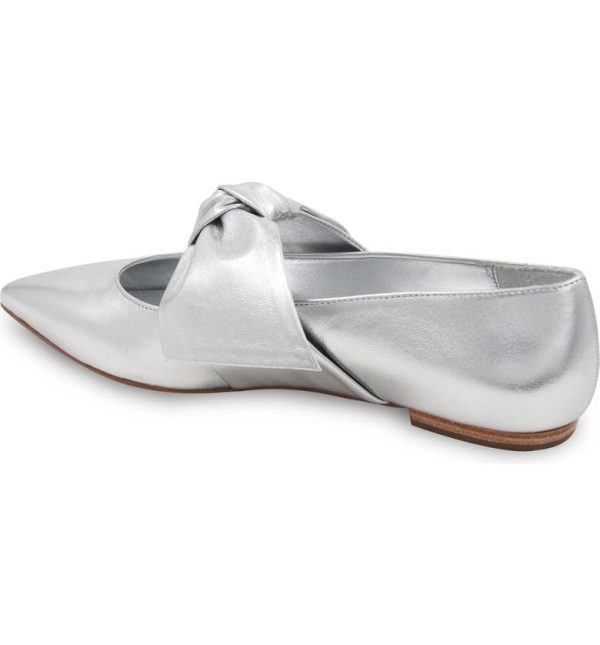 Bcbg Prely Pointed Toe Flat Silver - Image 2