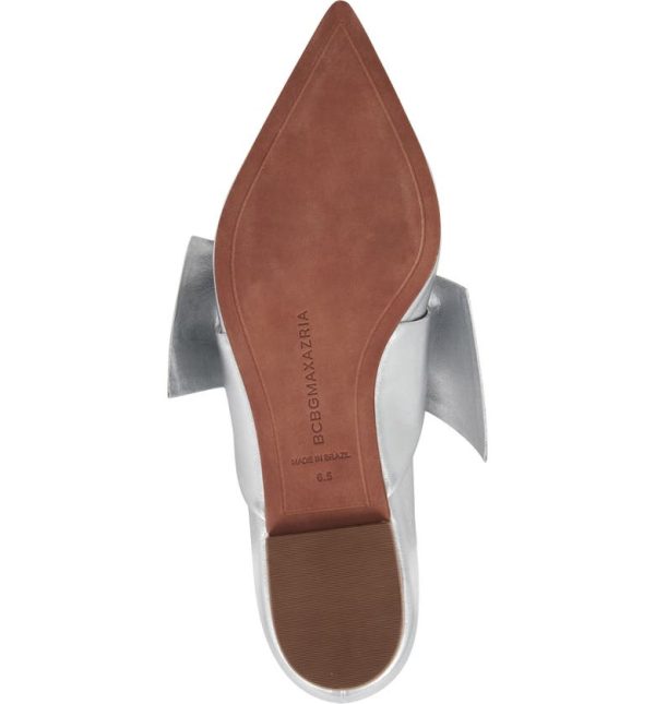 Bcbg Prely Pointed Toe Flat Silver - Image 6