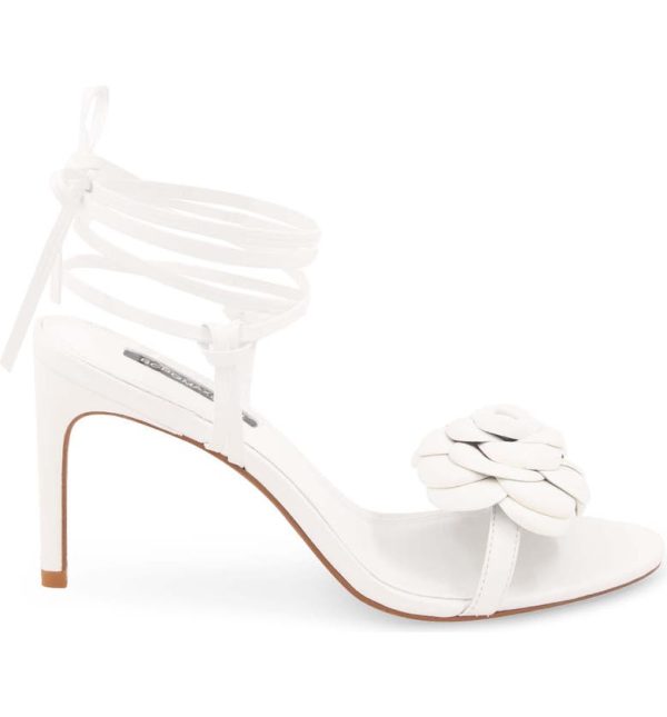 Bcbg Tannia Ankle Wrap Sandal White - Image 3