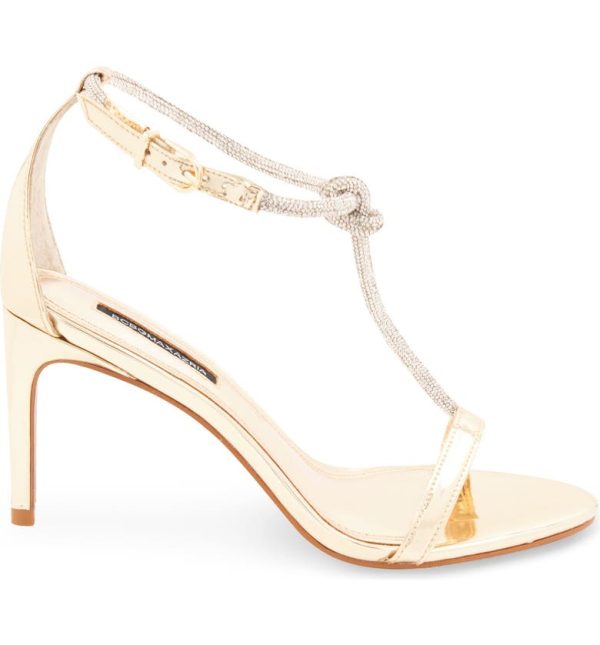 Bcbg Trinnia T-Strap Sandal Platinum - Image 3