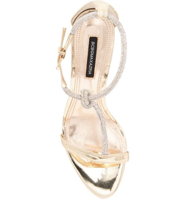 Bcbg Trinnia T-Strap Sandal Platinum - Image 6