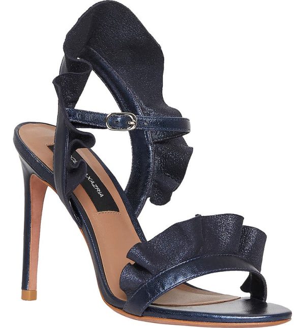 Bcbg Sabrina Ruffle Sandal Midnight Blue