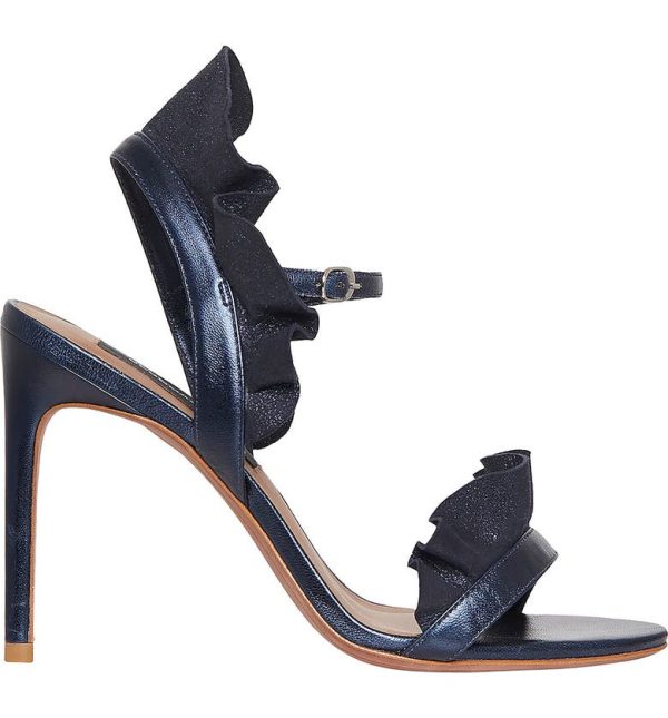 Bcbg Sabrina Ruffle Sandal Midnight Blue - Image 3