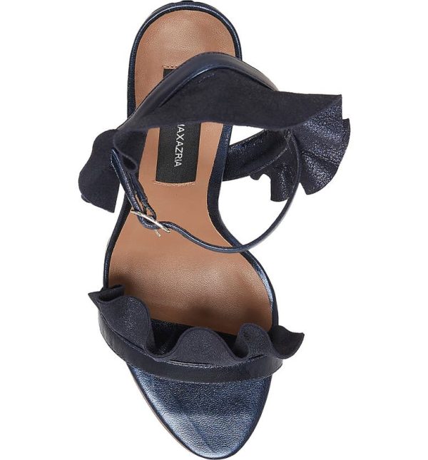 Bcbg Sabrina Ruffle Sandal Midnight Blue - Image 5