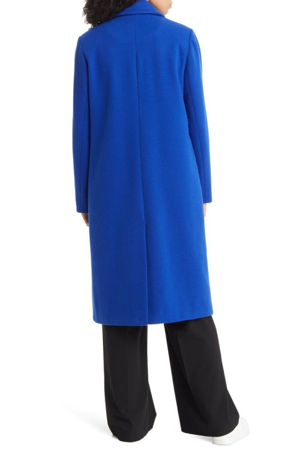 Bcbg Double Breasted Coat Royal Blue - Image 2