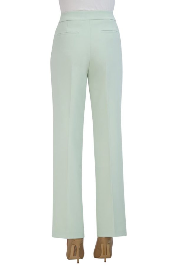 Bcbg Split Hem Straight Leg Pants Green - Image 2