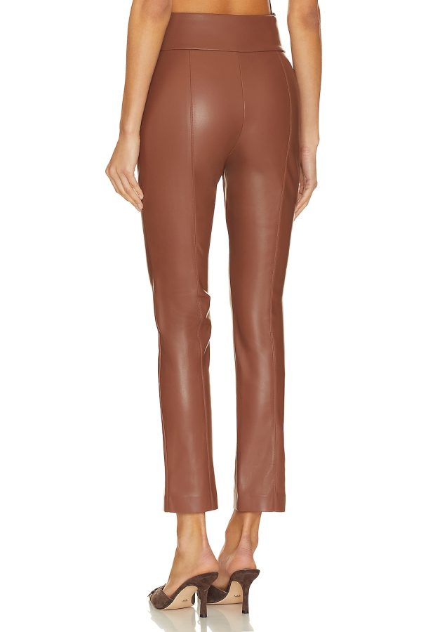 Bcbg Leather Pant Caramel - Image 3