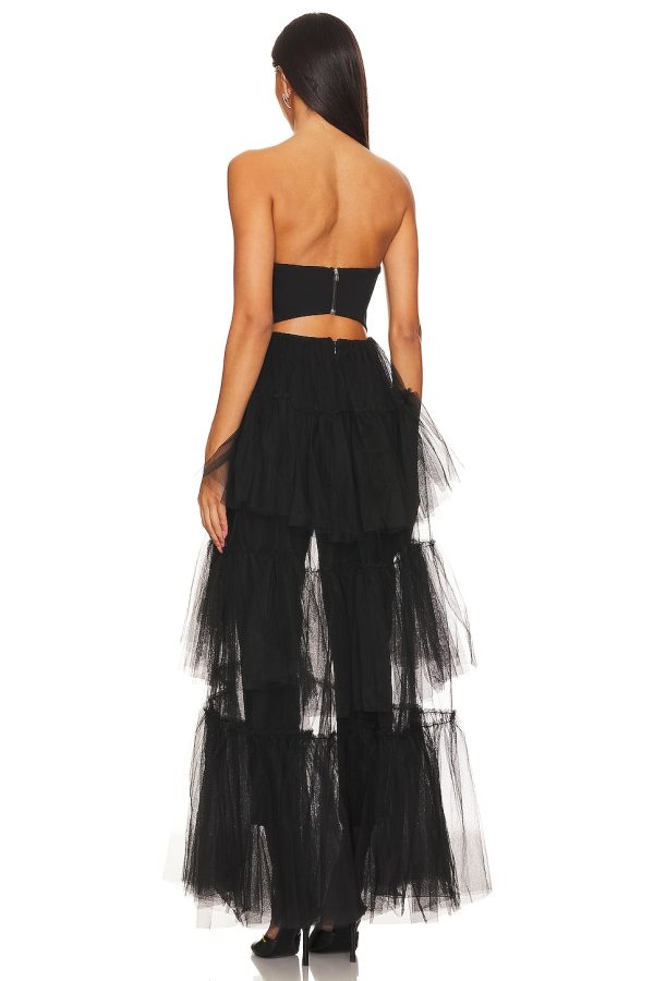 Bcbg Ruffle Jumpsuit Black - Image 2