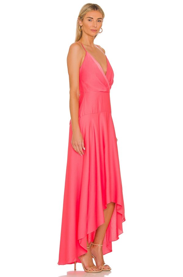 Bcbg Crossback Evening Dress Calypso Coral - Image 3