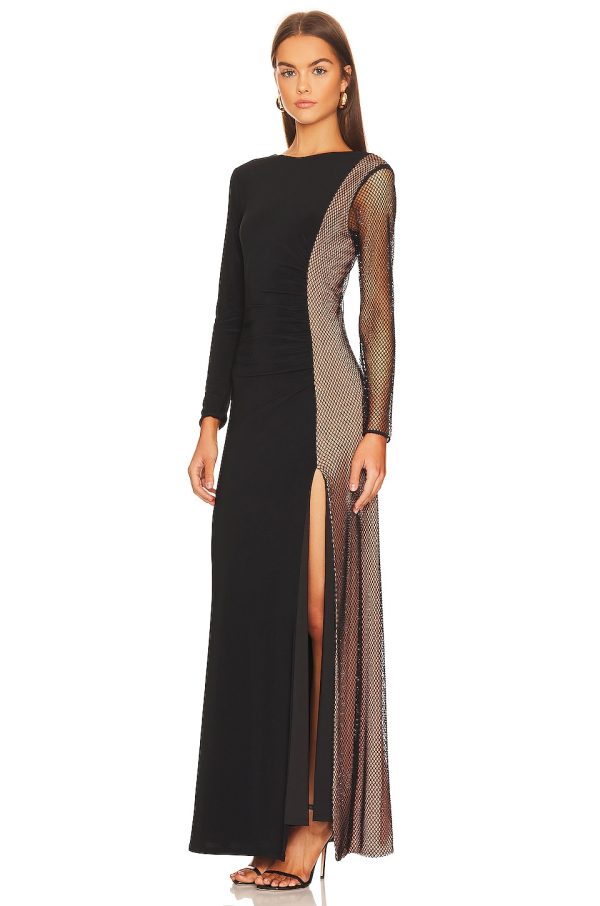 Bcbg Rhinestone Evening Dress Black - Image 4