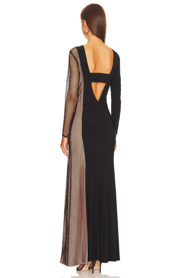 Bcbg Rhinestone Evening Dress Black - Image 5