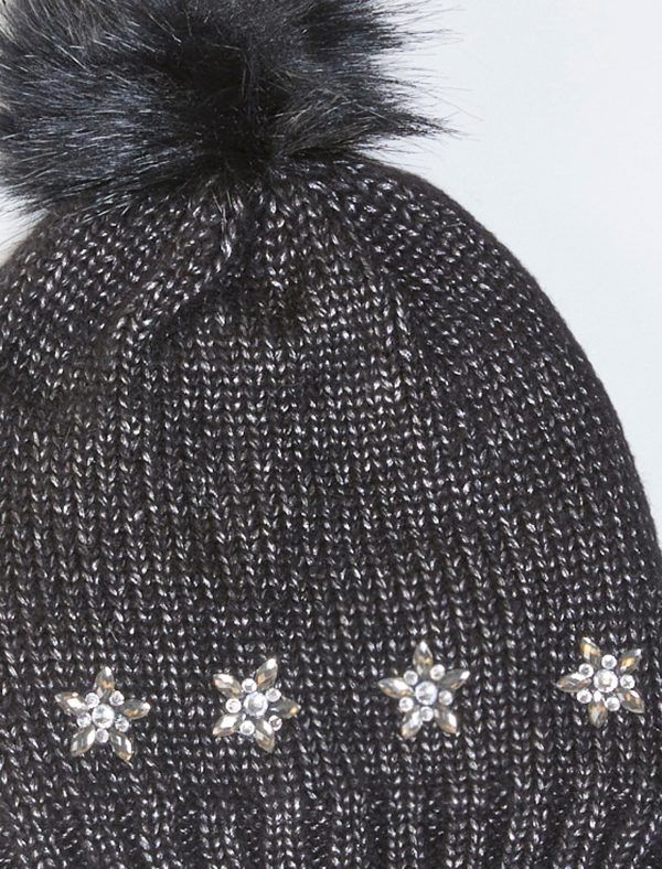 Bcbg Celestial Bling Faux Fur Pom Beanie - Image 2