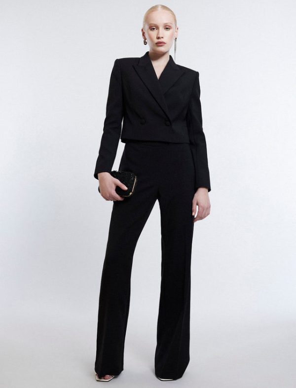 Bcbg Cropped Blazer Black - Image 5