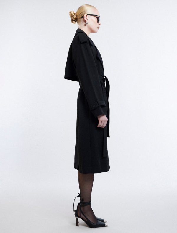 Bcbg Belther Trench Coat Black - Image 3