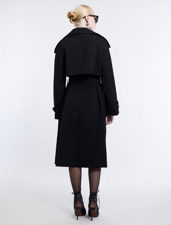 Bcbg Belther Trench Coat Black - Image 4