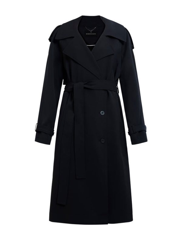 Bcbg Belther Trench Coat Black - Image 7