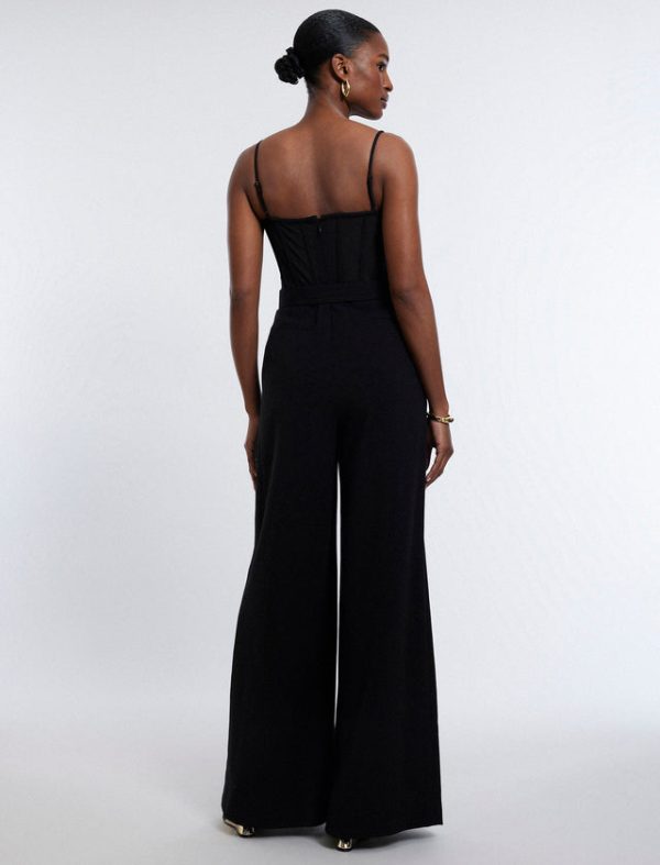 Bcbg Roosevelt Bustier Jumpsuit Black - Image 4