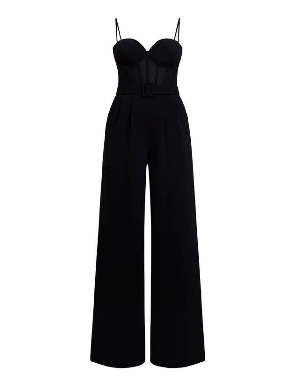 Bcbg Roosevelt Bustier Jumpsuit Black - Image 7