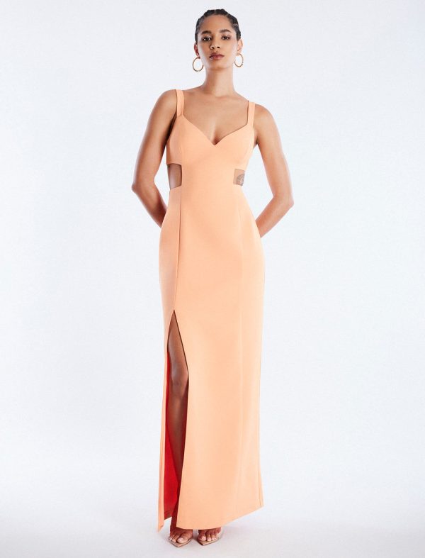 Bcbg Kamilla Cutout Gown Tangerine