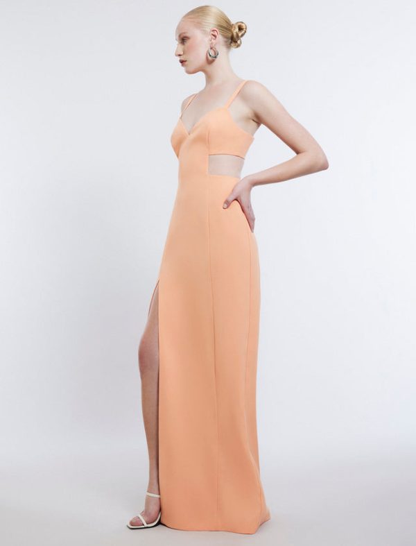 Bcbg Kamilla Cutout Gown Tangerine - Image 3