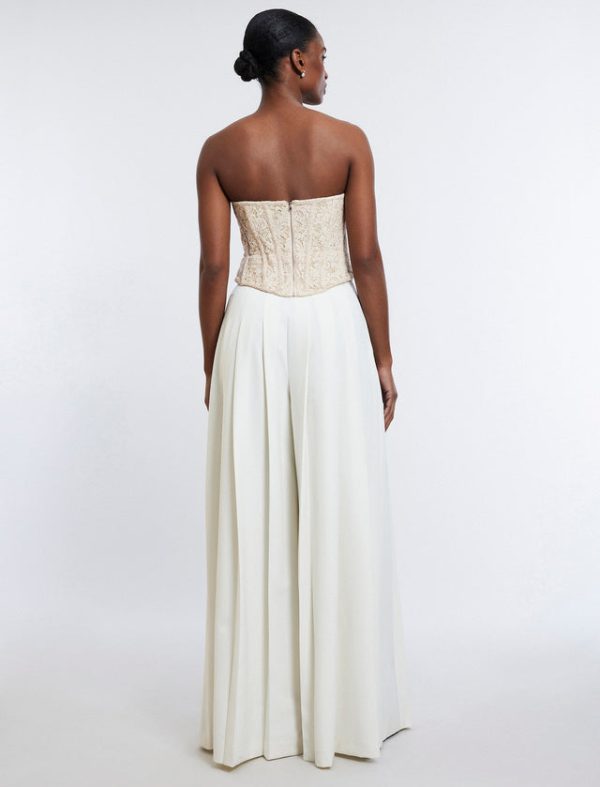 Bcbg Strapless Bustier Top Champagne - Image 4