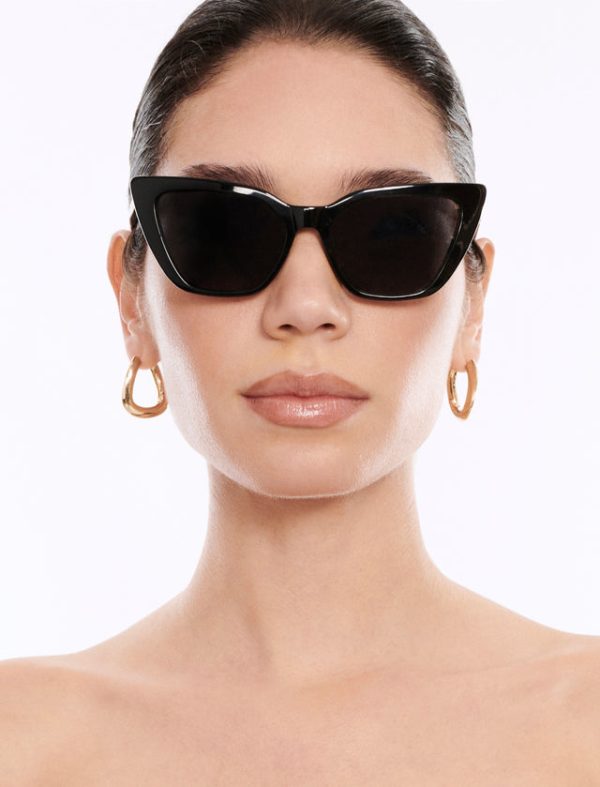 Bcbg Kendall Cat Eye Sunglasses Black - Image 4