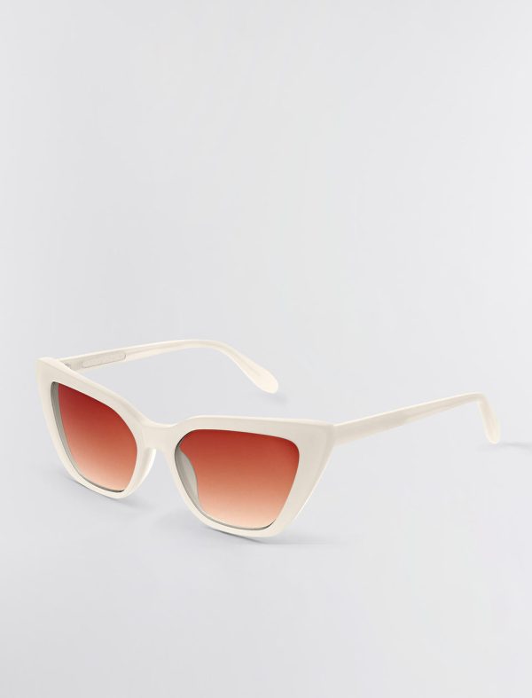 Bcbg Kendall Cat Eye Sunglasses Ivory