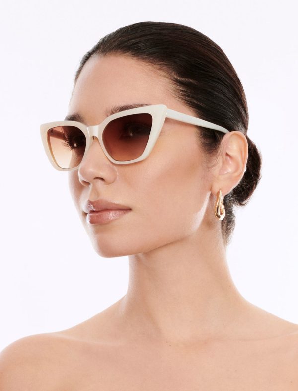 Bcbg Kendall Cat Eye Sunglasses Ivory - Image 2