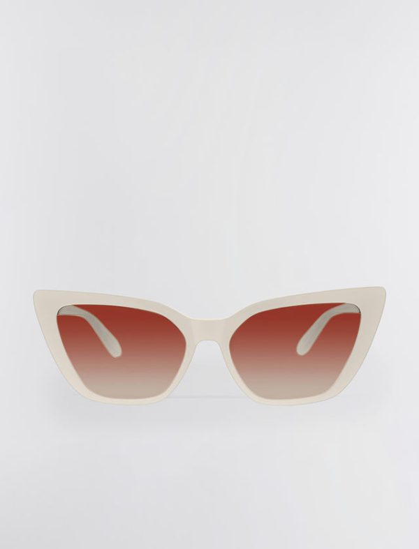 Bcbg Kendall Cat Eye Sunglasses Ivory - Image 3